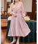 バックルベルトフレアスカート【結婚式】【パーティー】【フォーマル】【セレモニー】