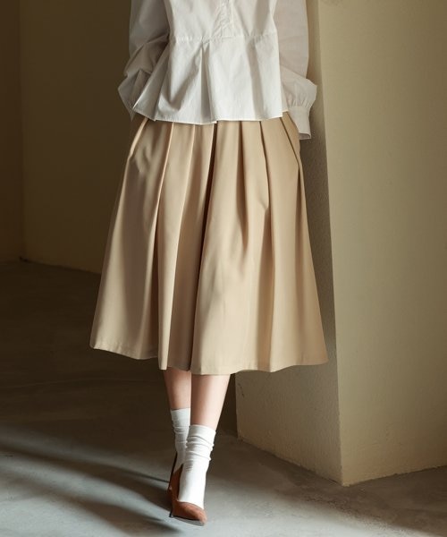 プリーツスカート風ガウチョパンツ｜セゾンドパピヨンの通販｜&mall