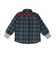 アップリケチェックシャツ