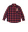 アップリケチェックシャツ大人