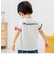 袖折り返しチェックTシャツ