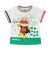 袖折り返しチェックTシャツ