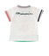 袖折り返しチェックTシャツ
