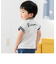 袖折り返しチェックTシャツ