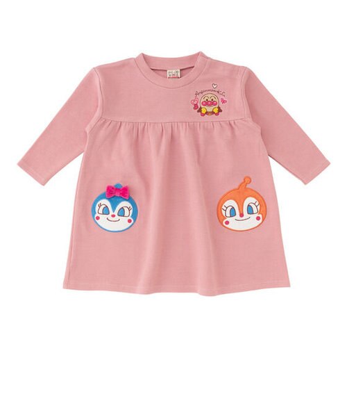 ドキンちゃんコキンちゃんアップリケワンピース｜アンパンマンキッズ