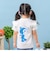 お花モチーフシルエットTシャツ
