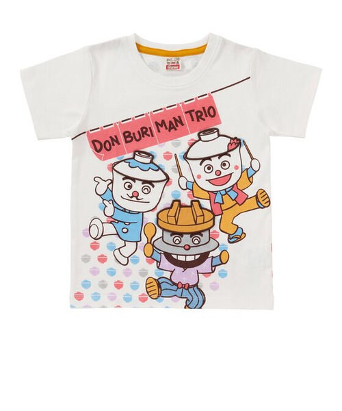 ふたをパカ!どんぶりまんトリオTシャツ｜アンパンマンキッズ 