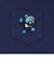 ばいきんまんぶら下がり刺繍長袖Tシャツ