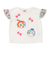 いちご総柄袖フリルリボンTシャツ