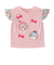 いちご総柄袖フリルリボンTシャツ