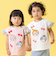 いちご総柄袖フリルリボンTシャツ