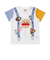 サスペンダー柄アップリケTシャツ