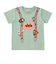 サスペンダー柄アップリケTシャツ