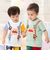 サスペンダー柄アップリケTシャツ