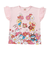 袖フリルお花いっぱいTシャツ