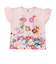 袖フリルお花いっぱいTシャツ