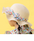 いちご総柄日よけリボンハット