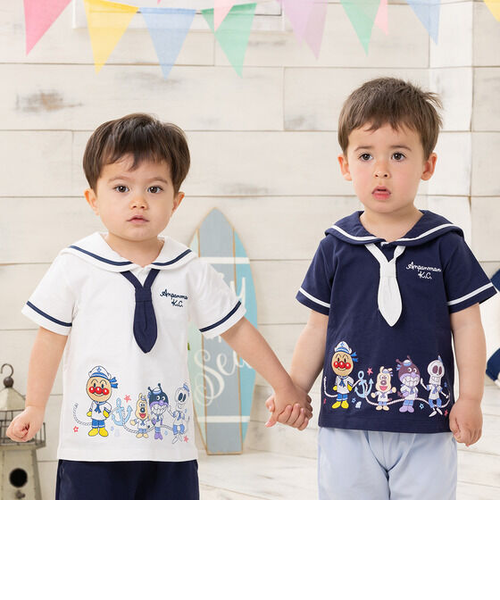 mikky　アンパンマン　長袖Tシャツ7枚＋アイボリートレーナー1枚 mikky アンパンマン 長袖Tシャツ7枚＋アイボリートレーナー1枚