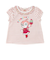 フリル襟アップリケボーダーTシャツ