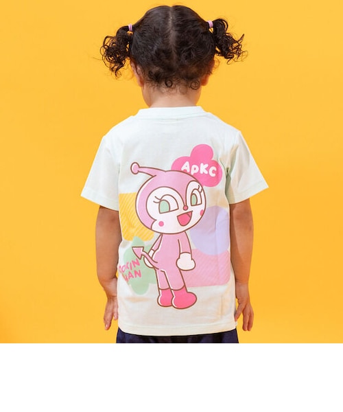 ドキンちゃんコキンちゃんちらっと振り向きTシャツ｜アンパンマン