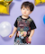 光る花火柄半袖Tシャツ