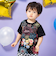 光る花火柄半袖Tシャツ