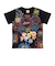 光る花火柄半袖Tシャツ