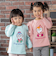 パフスリーブアップリケ9分丈Tシャツ