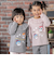 襟フリルお顔アップリケ長袖Tシャツ