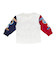 袖プリントカレッジロゴ長袖Tシャツ