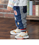 だだんだんアップリケデニムニットパンツ
