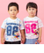 総柄ナンバー半袖Tシャツ
