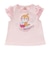 袖フリルシェル柄アップリケTシャツ