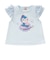 袖フリルシェル柄アップリケTシャツ