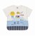 海柄切替半袖Tシャツ