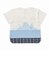 海柄切替半袖Tシャツ