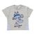 アップリケ切替半袖Tシャツ