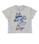 アップリケ切替半袖Tシャツ