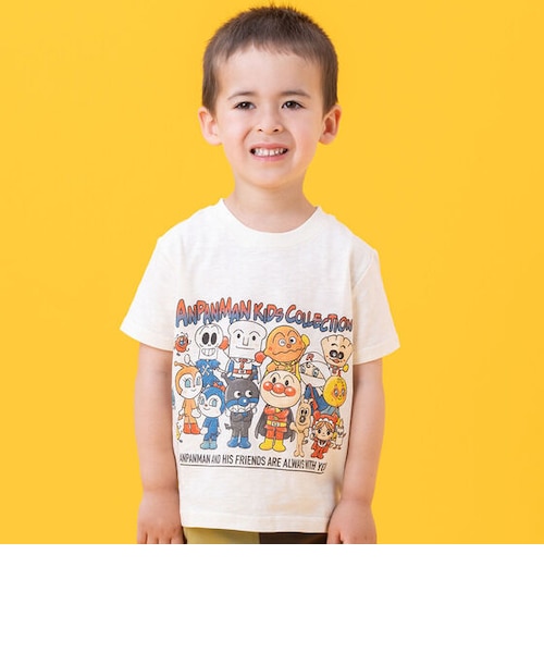ヴィンテージライクなかま集合Tシャツ アンパンマンキッズコレクションの通販 mall アンドモール 公式通販
