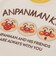アンパンマン ばいきんまんアップリケ配色トレーナー