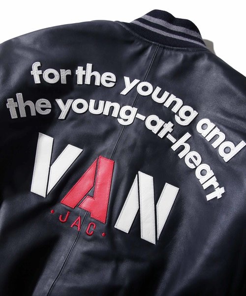 オールレザースタジアムジャンパー｜ヴァンの通販｜&mall（アンド