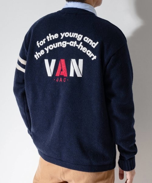 VAN レタードカーディガン VANJAC 美品 レタードカーディガン｜ヴァンの通販｜&mall（アンドモール