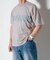 Tシャツ＜フラワープリント＞＜スラブ天竺＞