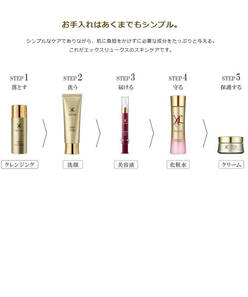 エックスリュークス クレンジング & 化粧水 XLUXESエグゼティシャン マッサージクレンジングW | XLUXES ヒト