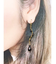 ウェーブ×ドロップピアス