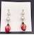 バラ×2連パールピアス