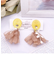 イエローリング×タッセル風ピアス