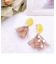 イエローリング×タッセル風ピアス