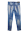 ロールアップペイントデニムパンツ