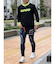 ロープネオンロゴデニムパンツ